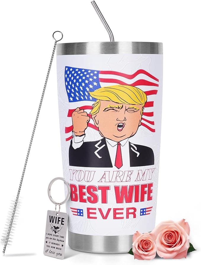 Cessfle Best Wife Ever Tumbler,Mothers Day Gifts for Wife from Husband,20 OZ Stainless Steel Wife Tumbler Cup