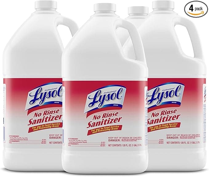Lysol - 74389 Professional No Rinse Sanitizer Concentrate, 4gal (4X1gal)
