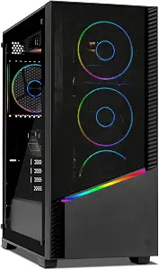 YEYIAN Gaming PC. AMD Ryzen 7 8700F, RTX 5070, 240mm AIO, 2 TB NVMe, 32GB RAM, 750W, Windows 11 Home. YPA-EL870FC-5701U