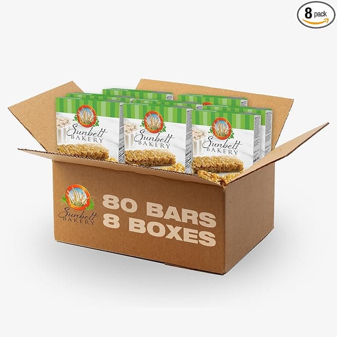 Sunbelt Bakery Oats &amp; Honey Chewy Granola Bars, 80-1.0 OZ Bars (8 Boxes)