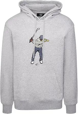 Eastside Golf Men's Core Fleece Swingman Logo Hoodie With Cotton-blend Fabric, Embroidered Pullover and Classic-fit Warm Layer