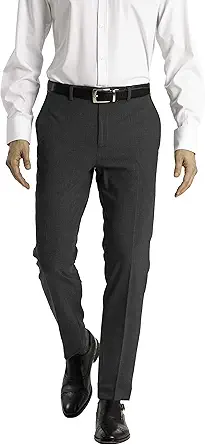 Calvin Klein Men's Skinny Fit Stretch Dress Pants | Fitted Suit Pants for Men | Ultra-Tapered Suit Pants