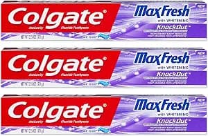 Colgate Max Fresh Knockout Gel Toothpaste, 2.5 Ounce Pack Of 3