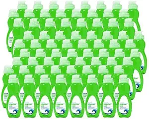Boardwalk Liquid Dish Soap, Small 3oz Bottle, 72-Pack, Fresh Scent, Grease Cutting, Gentle on Hands, Perfect For Hospitality