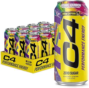 C4 Performance Energy Drink with Zero Sugar, 200mg Caffeine, 16 Fl Oz 12pk