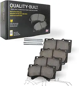 QUALITY-BUILT Front Semi-Metallic Brake Pads, Black Series 1003-1868M, Compatible with 2016-2024 BMW (330i,430i,430i xDrive,540i,540i xDrive,740e xDrive,740i,740i xDrive,745e xDrive,750i,750i xDrive)