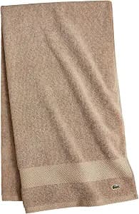Lacoste Heritage 100% Supima Cotton Bath Sheet 35" x 70", Sand