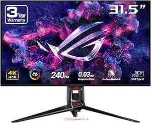 ASUS ROG PG32UCDM 32 Inch 4K 240Hz OLED Gaming Monitor QD-OLED
