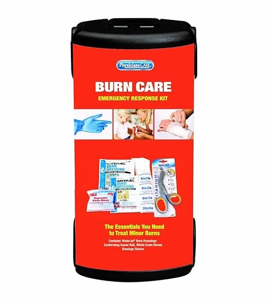 PhysiciansCare by First Aid Only 90420 First Responder Water-Jel Burn Care Kit with Plastic Case