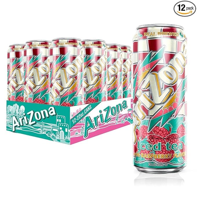 Arizona Raspberry Tea - Big Can, 22 Fl Oz (Pack of 12)