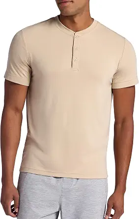 Gaiam Men's Bliss Balance Short Sleeve Henley Top