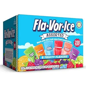 Flavor Ice Assorted Freezer Pops , 200 CT