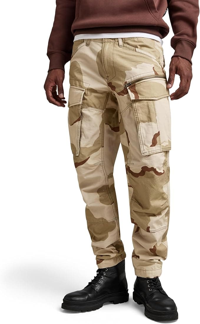 G-Star Mens Rovic Zip 3D Straight Tapered Fit Cargo Pants