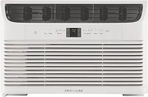 Frigidaire 6,000 BTU Window Air Conditioner with Remote Control, Cools Up to 250 Sq. Ft., Quiet Operation, Eco Mode, 3 Fan Speeds, Auto Restart, White