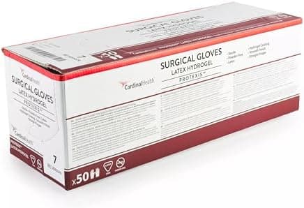 Cardinal Health™ Protexis® Latex Hydrogel Surgical Gloves, Translucent Yellow, Size 8.5, Case of 200 pairs