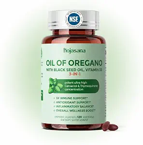 Oil of Oregano with Black Seed Oil & Vitamin D3, 60-Day Supply