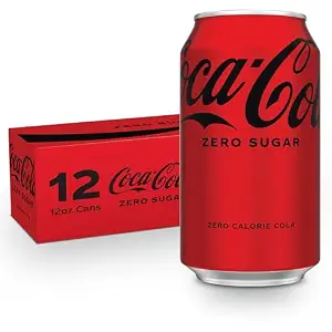 Coca-Cola Zero Sugar Soda Soft Drink Fridge Pack Cans, 12 fl oz, 12 Pack