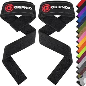 Lifting Straps for Weightlifting, Cotton Heavy Duty Gym Straps with 5MM Neoprene Padding for Men & Women – 60CM Anti Slip Durable Wrist Straps for Weightlifting & Powerlifting.