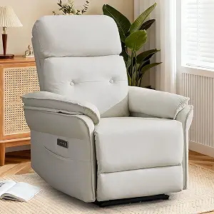 Korser Power Zero Gravity Recliner Chairs for Adults, Wall Hugger RV Recliner with USB & Type-C Charging Ports, Electric Power Recliner Chair for Living Room Home, Theater Seating, Bedroom