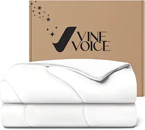 Cooling Comforter for Hot Sleepers, Twin 68x90, Arctic White | Cooling blanket feel, Q-Max >0.4 cool touch, double-sided cooling, Sorona fill, for night sweats, lightweight & breathable