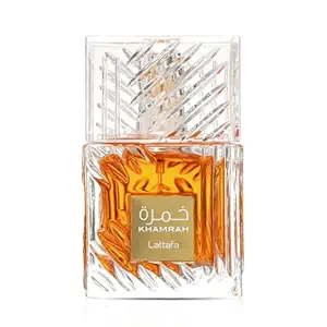 Lattafa Khamrah - Vanilla, Warm Spicy, Amber, Cinnamon - Eau de Parfum Long-Lasting Fragrance for Unisex, 3.40 Ounce / 100 ml