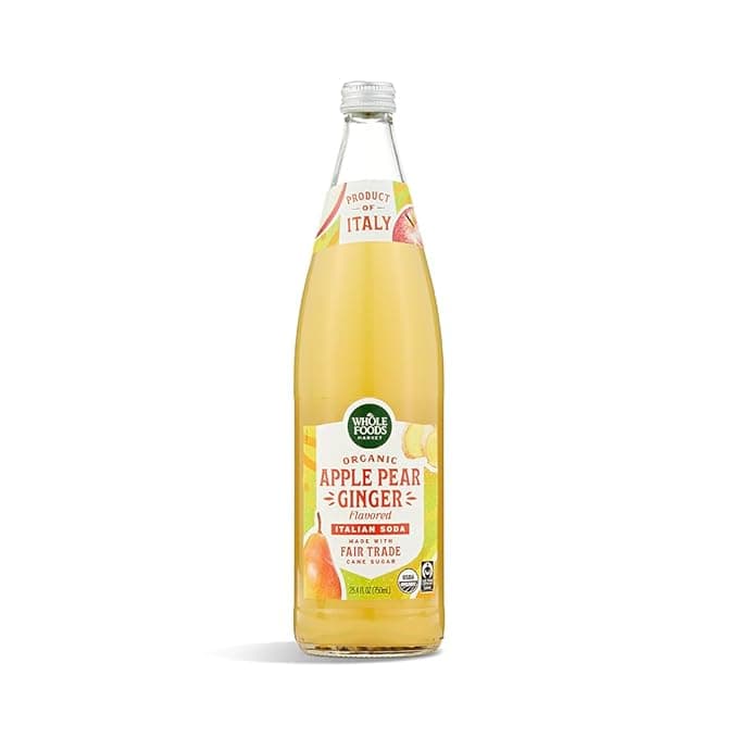 Whole Foods Market, Organic Apple Pear Ginger Italian Soda, 750 ML