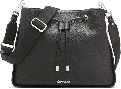 Calvin Klein Women's Fay Drawstring Adjustable Hobo