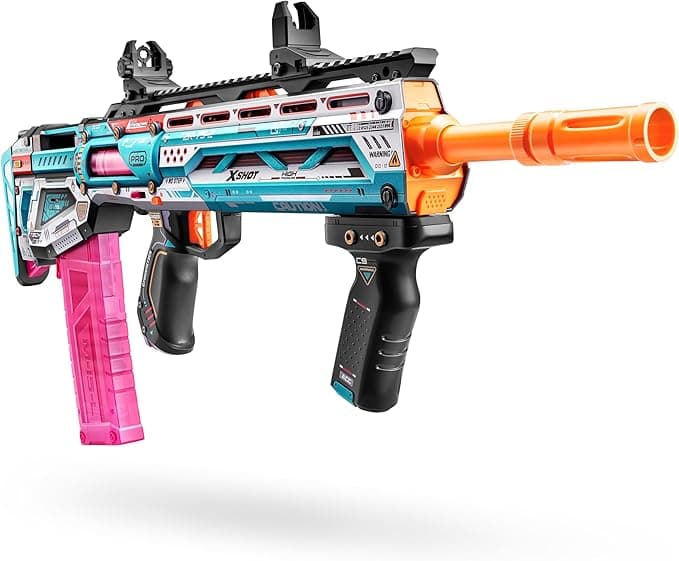 XSHOT Skins Pro Series 1 Long Shot Blaster by ZURU with 40 Darts, Air Pocket Technology Darts and Dart Storage, Outdoor Toy, Teens and Adults, Age 14+