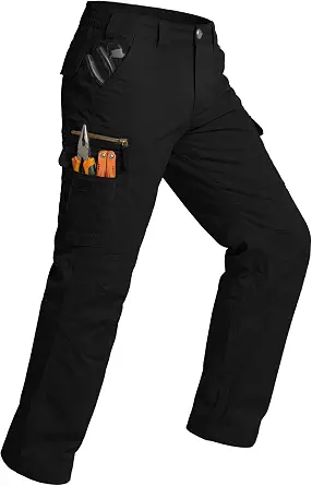 Arunlluta Work-Pants-Men-Ripstop-Tactical-Cargo-Pants-Water Resistant-Mens-Hiking-Pants-9 Pockets-for Outdoor Worker