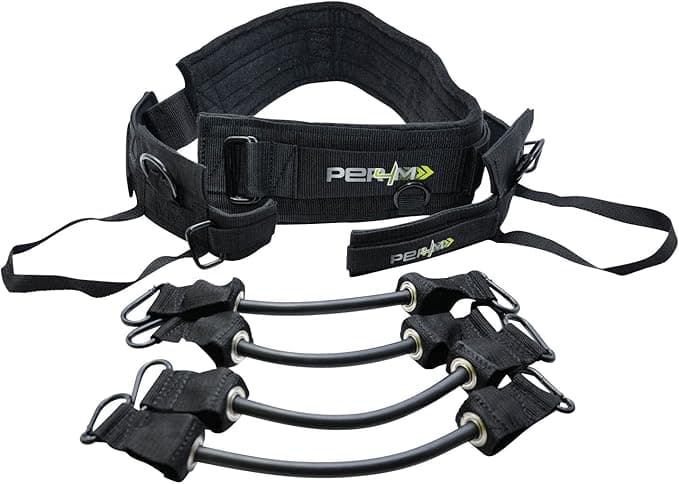PER4M Jump Trainer for Athletic and Resistance Training, black
