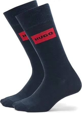 HUGO Men's 2-pack Red Logo Regular Socks
