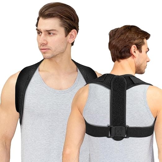 Adjustable Posture Corrector for Women &amp; Men - Upper Back Brace Support for Clavicle, Neck Pain Relief &amp; Spine Alignment, Comfortable Back Straightener