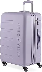 SwissGear 7366 Signature Hardside Expandable Luggage with Spinner Wheels, TSA Lock, Evening Haze, Checked-Medium 23-Inch