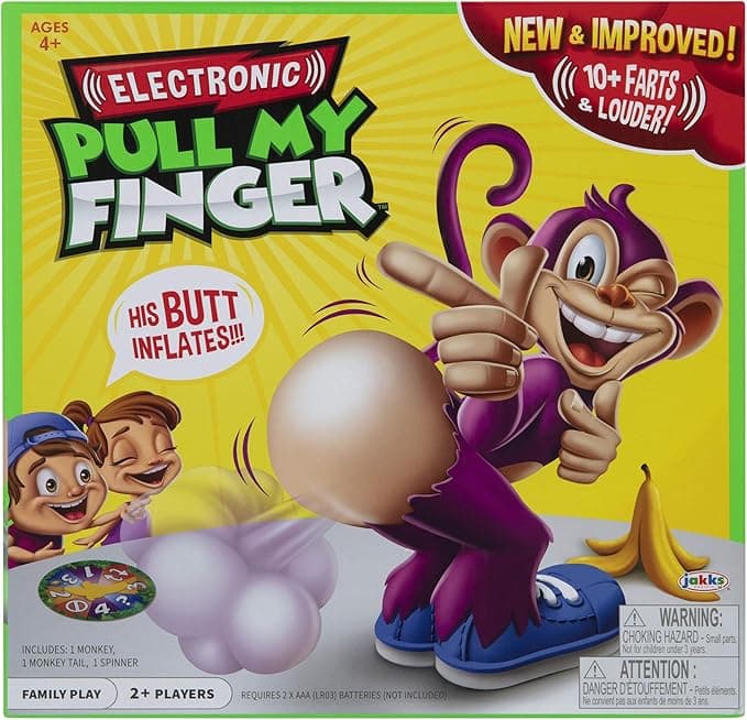 Pull My Finger Electronic Game Family Fun Board Games Play for The Whole Family! for Two or More Players, Kids Game for Ages 4 Years and Up, Kids Gifts