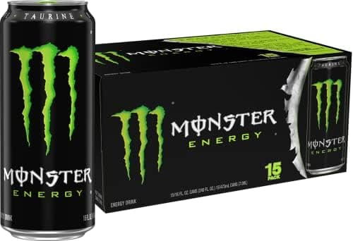 Monster Energy Drink, Green, Original, 16 Ounce | Pack of 15