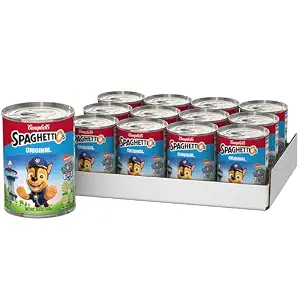 SpaghettiOs Original Canned Pasta With Paw Patrol Shapes, 15.8 oz Can (12 Pack)