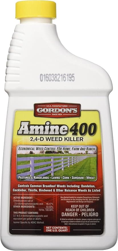 GORDON'S Amine 400 2,4-D Weed Killer, 1 Quart - 8141082