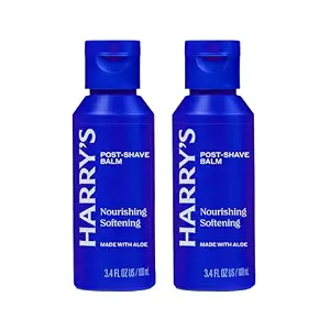 Harry's Post-Shave Balm for Men with Aloe - (2 Pack) 3.4 fl oz - Calms and Soothes Skin After Shaving - TSA Approved Travel Essentials
