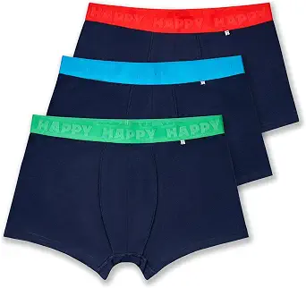 Happy Socks Men's 3-pack Solid Short Boxers