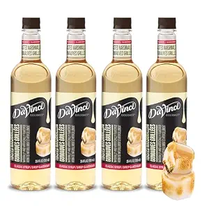 DaVinci Gourmet Classic Toasted Marshmallow Syrup, Sugar-free, 25.4 Fluid Ounces (Pack of 4)