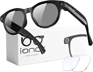 AI Smart Glasses with Camera, 4K HD Video Recording Sunglasses