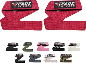 Lifting Wrist Straps for Weightlifting Gym Deadlift and Pull Ups 24 Inch Cotton with 5mm Padded Neoprene for Grip Support Powerlifting Bodybuilding for Men Women