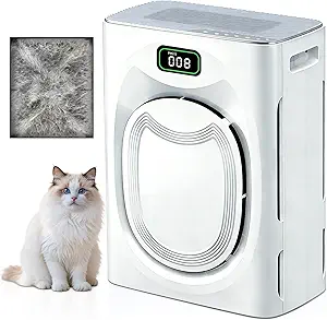 Pet Air Purifiers for Home Large Room Up to 2500 Ft², H13 HEPA & Washable Double-Sided Filter, Air Purifier for Pet Hair Dander Odor Smoke Dust, Smart WiFi, PM2.5 Air Quality Monitor, Auto Mode