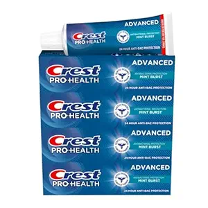 Crest Pro-Health Advanced Antibacterial Protection Toothpaste - Pack of 4, 5 Oz Tubes