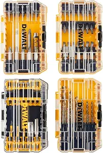 DEWALT Screwdriver Bit Set, 100 Pc Impact Driver Bit Set with Drill Bits, Magnetic Holder and Nut Drivers, FlexTorq Impact Ready, ToughCase Included (DWA2FTS100)