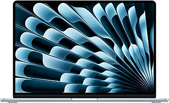 Apple 2025 MacBook Air 15-inch Laptop with M4 chip: Built for Apple Intelligence, 15.3-inch Liquid Retina Display, 16GB Unified Memory, 256GB SSD Storage, 12MP Center Stage Camera, Touch ID; Sky Blue