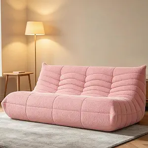 WHGBJA Bean Bag Chair for Adults with Memory Foam Couch, 3 Seater Bean Bag Sofa for Bedroom, Living Room, Reading, Gaming Floor Sofa Couch, Boneless, Comfy