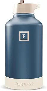 IRON °FLASK 64 oz Wide Mouth Water Bottle with Straw