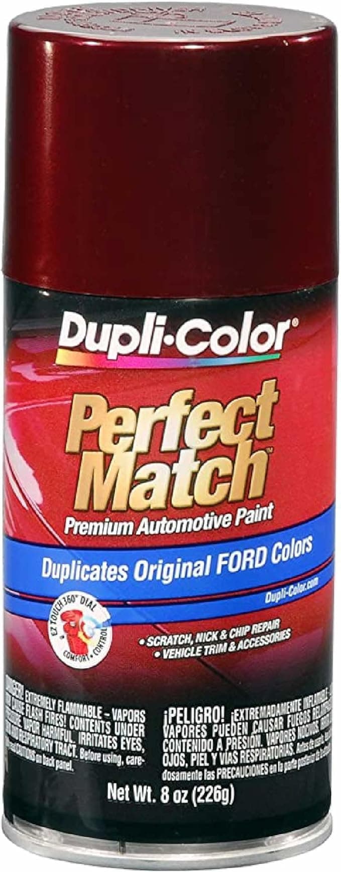 Dupli-Color EBFM03737 Perfect Match Automotive Spray Paint - Ford Dark Toreador Red, JL/JM - 8 oz. Aerosol Can