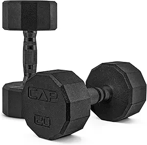 CAP Barbell Coated Dumbbell Weight | Multiple Options Pairs & Sets